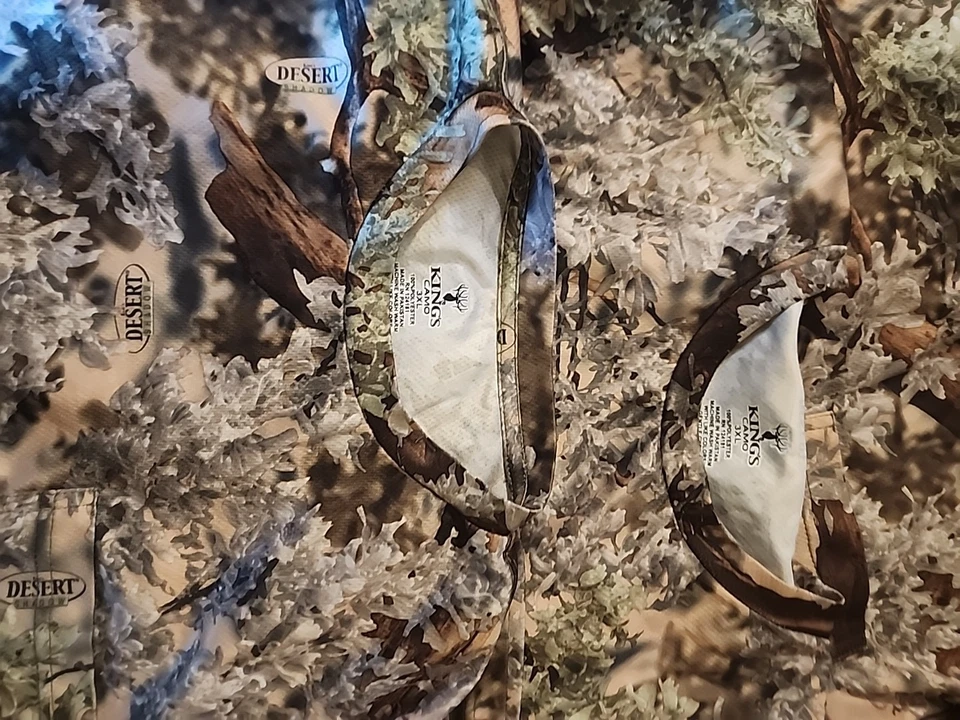 Camisa Kings Camo XKG manga longa 3XL camuflagem sombra do deserto, (preço é para 4 camisas) - Imagem 2 de 4