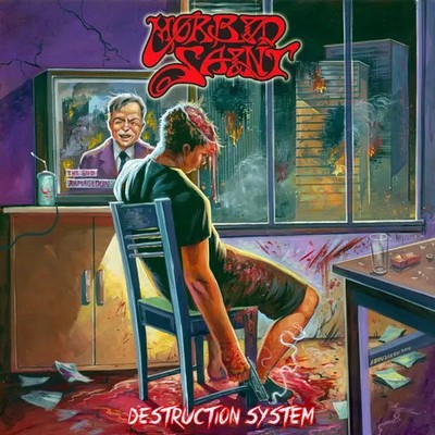 LP Morbid Saint Destruction System NUMBERED, CLEAR VINYL NEAR MINT Weird Fac