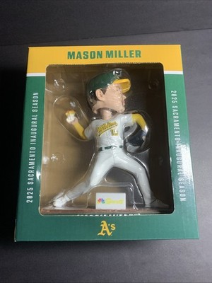 Mason Millerボブルヘッド 2025 Mason Miller Bobblehead Oakland Sacramento Athletics A's