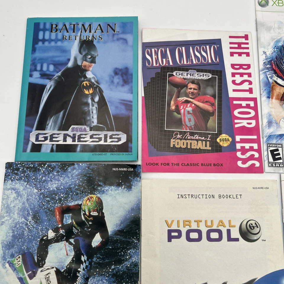 Misc. Lot Of Manuals And Inserts Sega Nintendo N64 Xbox 360 EA Sports Wii GUC - Image 2 of 4