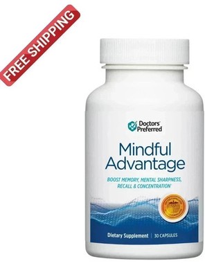 Mindful Advantage Brain Memory Focus Supplement - 30 Capsules New and Sealed