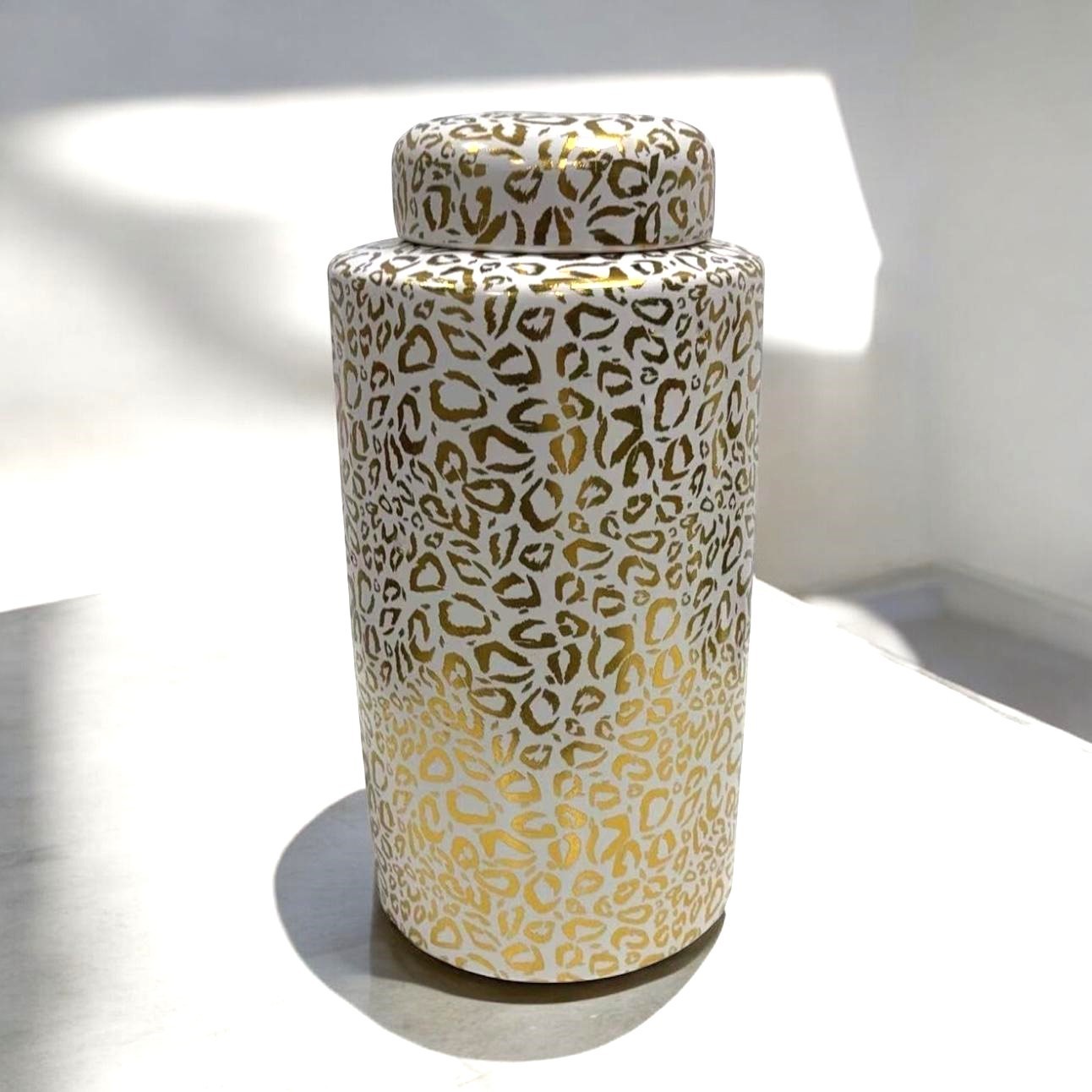 Ceramic Ginger Jar 35cm Modern AbstractVase Porcelain Vase Flower Decorative Jar