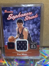 2003-04 Bowman Rookies & Stars - Sophomore Strands Relics Yao Ming #SOS-YM (MEM)