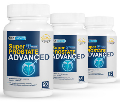3 Pack Super Prostate Advanced, maximum prostate support-60 Capsules x3