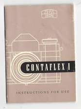 Vintage Zeiss Ikon Contaflex I Manual