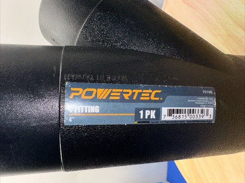 POWERTEC 4 Inch Y-Fitting Dust Hose Connector (70106)- FAST SHIPPING - Picture 4 of 4