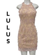 Lulus Halter Top Evening Dress Size Small
