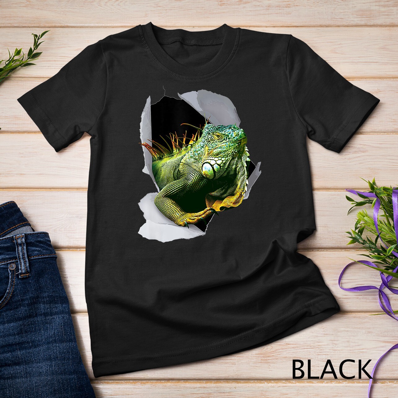Iguana Tshirt, Funny Lizard Tshirt, Reptile Lover Unisex T-shirt
