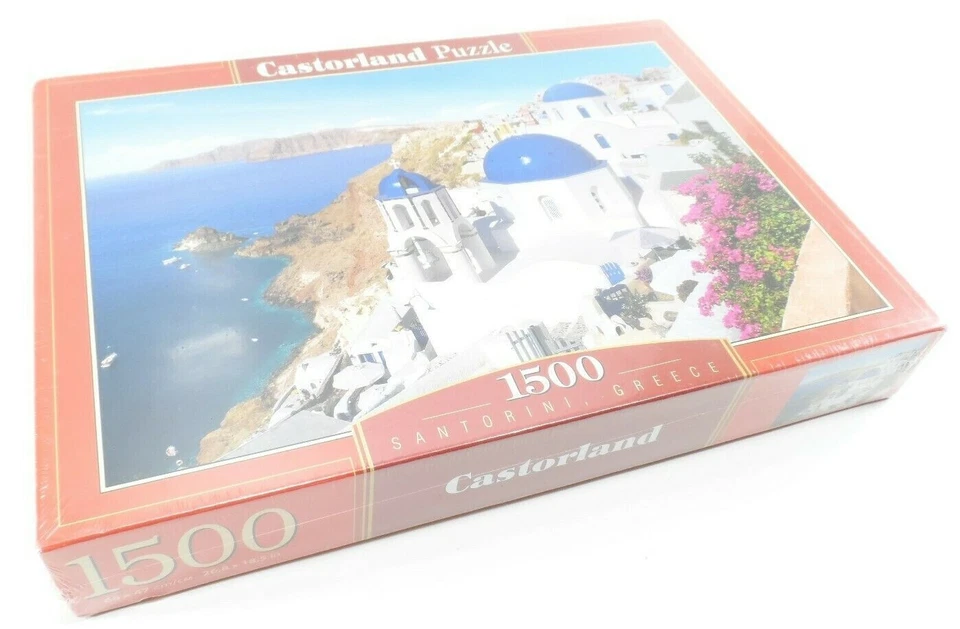 NIB Castorland Puzzle 1500 Pieces Santorini Greece Factory Sealed - Damaged Box - Image 2 of 4