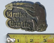 Limited Edition "I'd Rather Be Hunting" Buckle Great American Buckle Co. 529