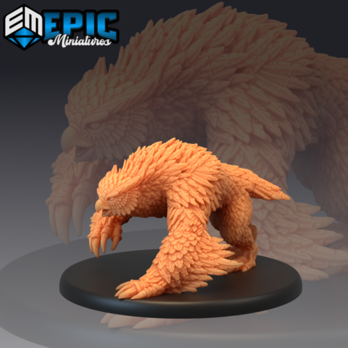 Owlbear C | Epic Miniatures | RPG Wargaming 3D Printed Miniature - Afbeelding 1 van 1