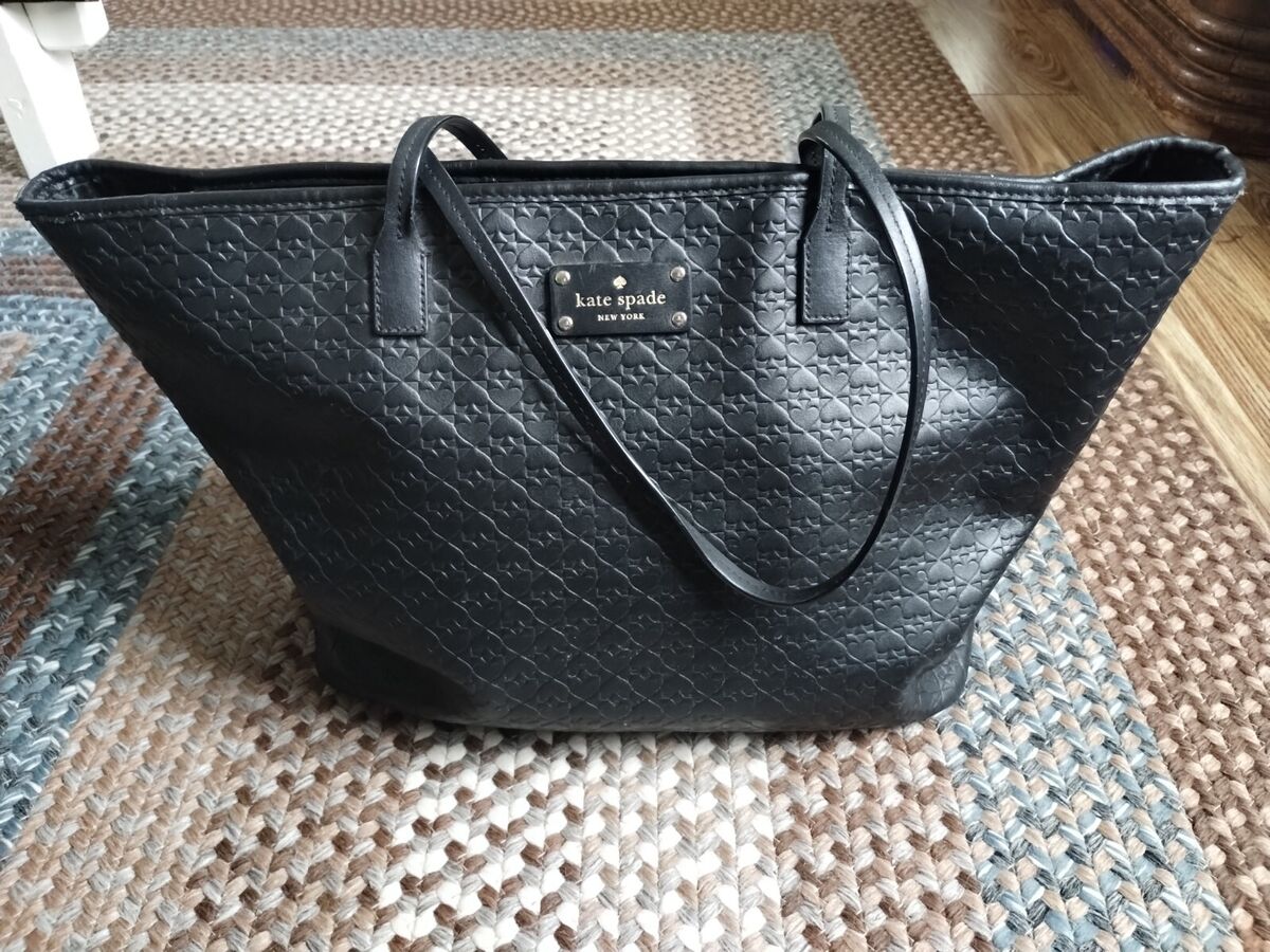 Kate Spade Rare Tote Bag New York RN 0102760 Ca 57710 Black Kate Spade Rare Tote Bag New York RN 0102760 Ca 57710 Black