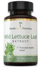 Wild Lettuce Leaf Extract Capsules 10:1 120 Capsules Supplement
