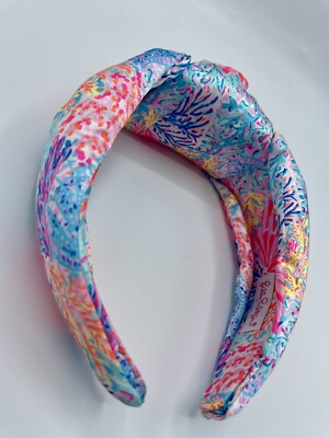 Lilly Pulitzer Girls Wide Top Knotted Satin Headband  display picture 1