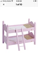 Olivia's Little World - Twinkle Stars Princess 18" Doll Double Bunk Bed