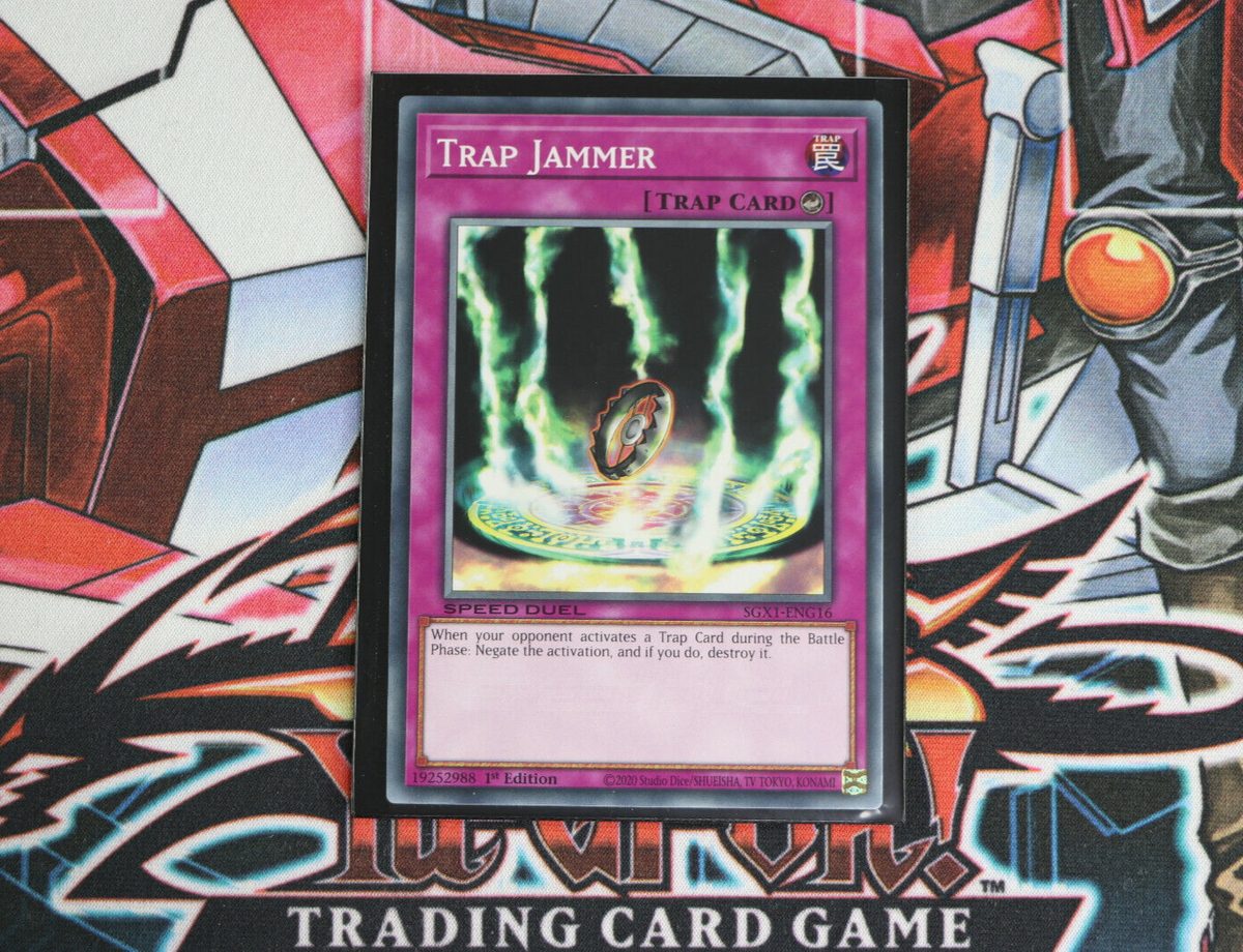 YuGiOh Trap Card Trap Jammer SGX1-ENG16 1st Edition Common