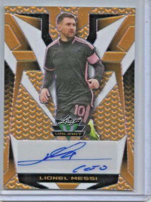 Lionel Messi 2024 Leaf Valiant Gold Prismatic Autograph #1/1 | eBay