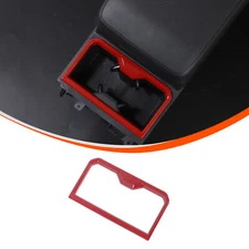Sports Red Center Console Front Cup Holder Frame Trim For Toyota Tacoma 2024-25