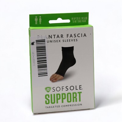 Plantar Fascia Unisex Sleeves Sofsole Support Targeted Compression Size S-M