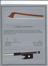 Very fine FRENCH cello bow by ALFRED LAMY/Salchow certificate