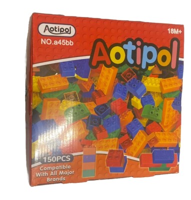 Aotipol Building Blocks for Kids Toddlers Including a Baseplate, 150 ...