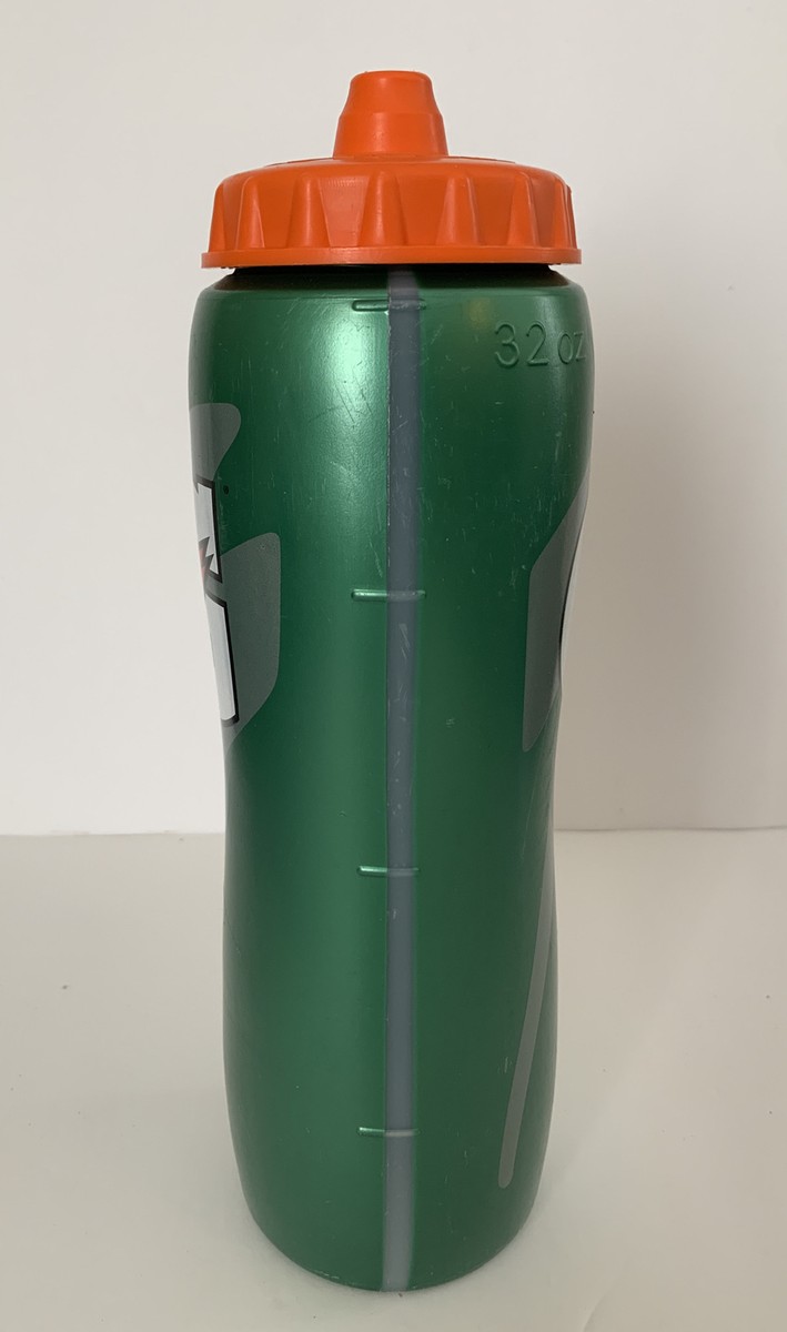Gatorade Water Bottle G Logo Squeeze Green Orange 32 Ounce Oz HDPE