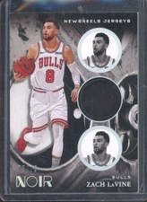 2020-21 Panini Noir ZACH LAVINE #NRJ-ZLV Newsreels Jerseys Patch /75 Bulls