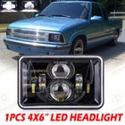 For Chevrolet S10 1995 1996 1997 4x6" Led Projector Headlight Hi/Lo Sealed Beam