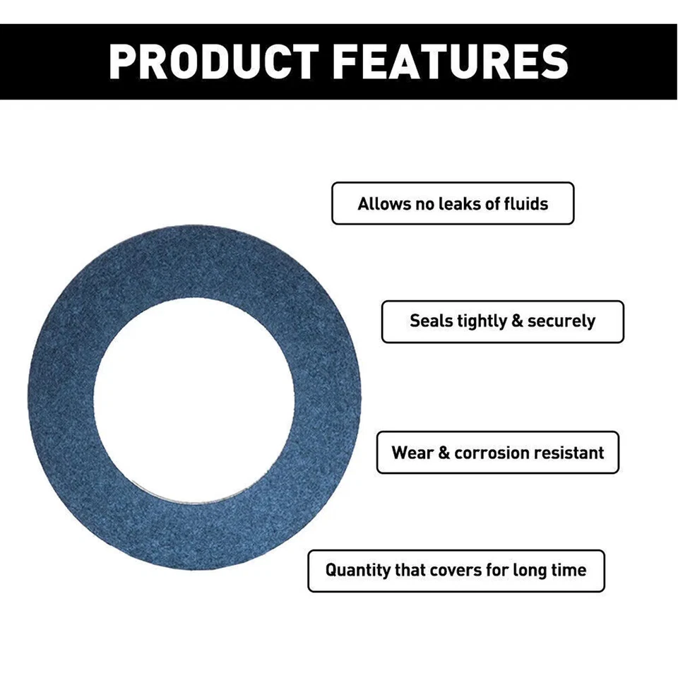 90430-12031 For Toyota Lexus SCION Oil Drain Plug Washer Gasket Set of 100 - Image 3 of 4