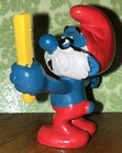 Vintage Schleich Peyo 1981 Smurf PVC Figurine Papa Smurf Teacher Glasses Ruler — photo 6