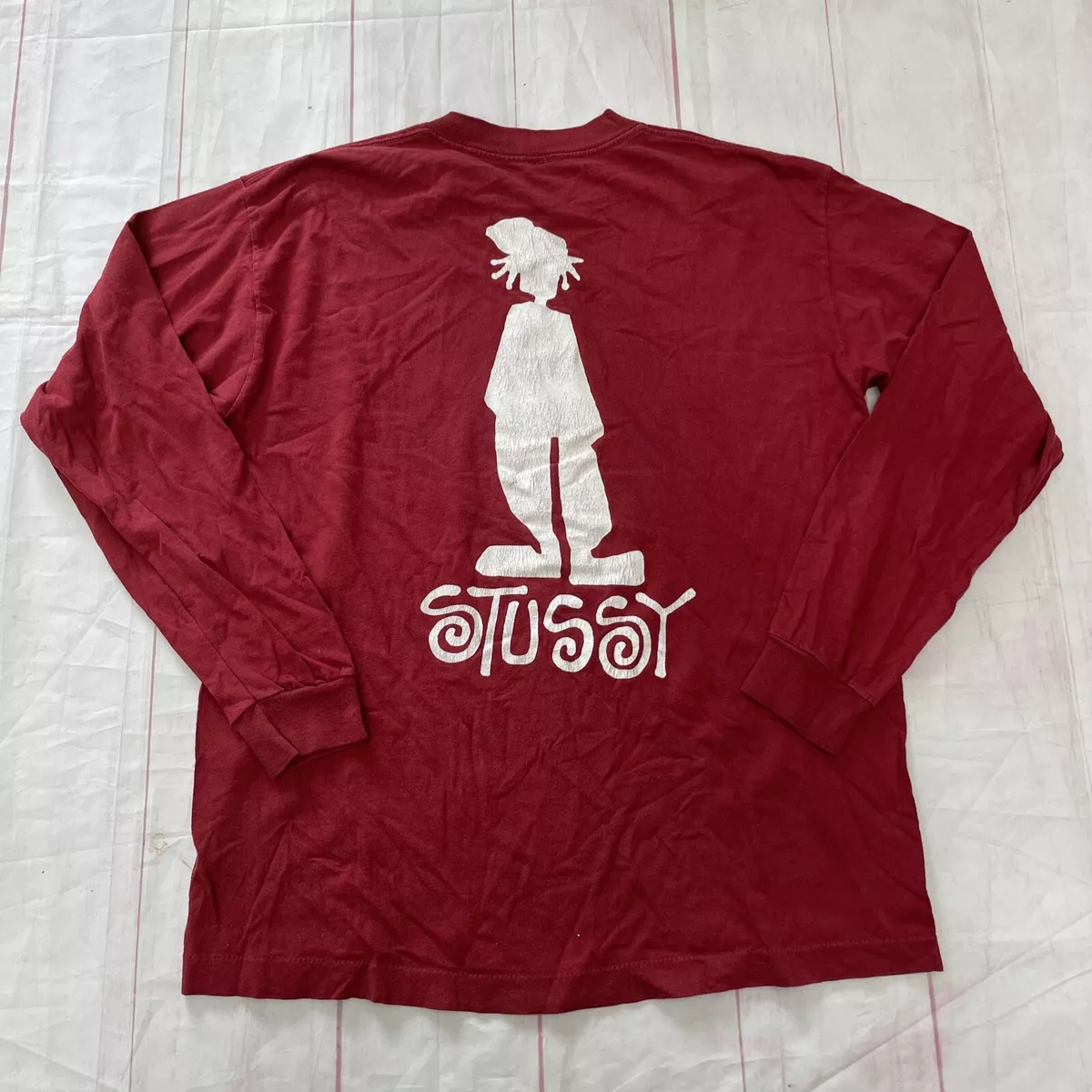 Vintage Stussy Shadowman T-Shirt Made in USA Skateboarding Surf 1980s 1990s XL