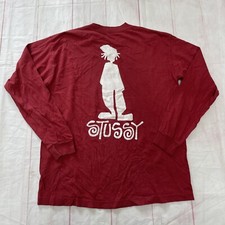Vintage Stussy Shadowman T-Shirt Made in USA Skateboarding Surf 1980s 1990s XL