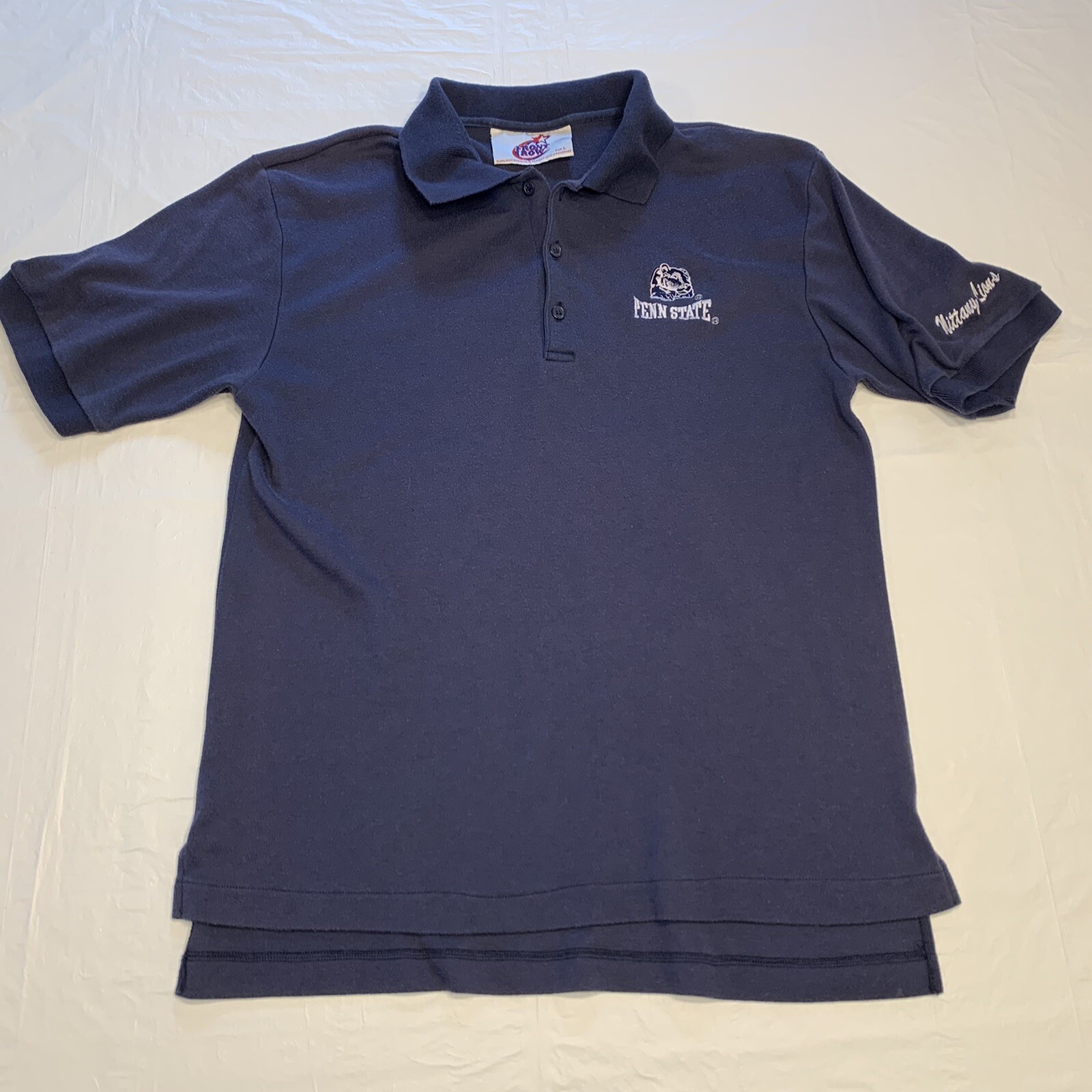 Polo Shirt vintage anni '80 fila anteriore Penn State Nittany Lions da uomo grande morbida