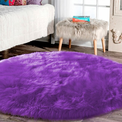 Latepis Faux Fur Sheepskin Area Rugs Soft Shaggy Carpet for Living Room Bedroom - Picture 197 of 219