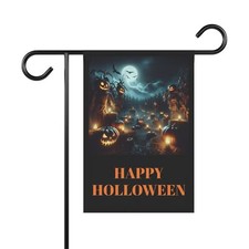Halloween pumpkin scary night Garden House Banner