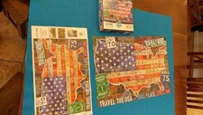 Travel The USA One Plate At A Time Large 300 Piece Puzzle  Bonus Poster included