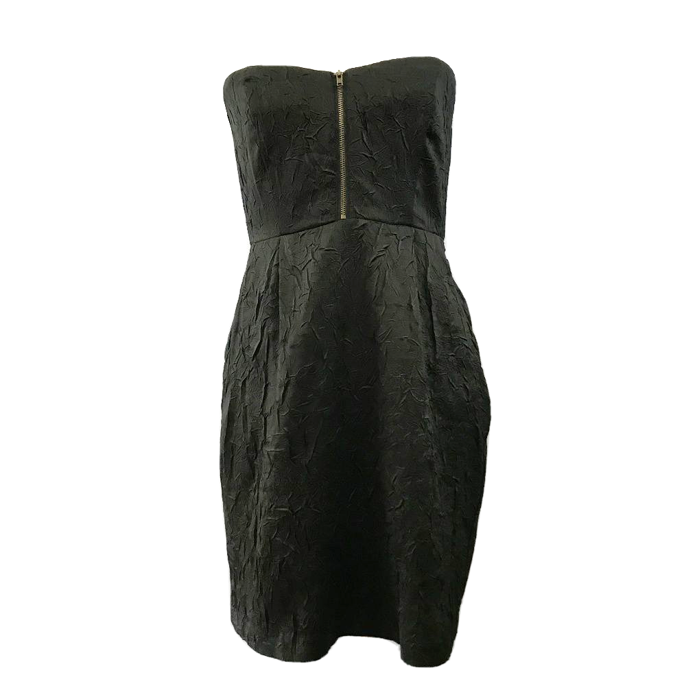 Urban Outfitters Silence + Noise Black Taffeta Strapless Cocktail Dress  Size M | eBay
