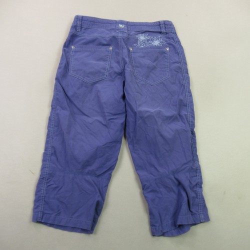 Kuhl Pants Womens 4 Straight Leg Casual Stretch Lightweight Capri Purple - Picture 6 of 12