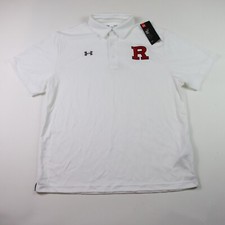 NWT Under Armour Performance Polo Shirt White Men's Large L HeatGear