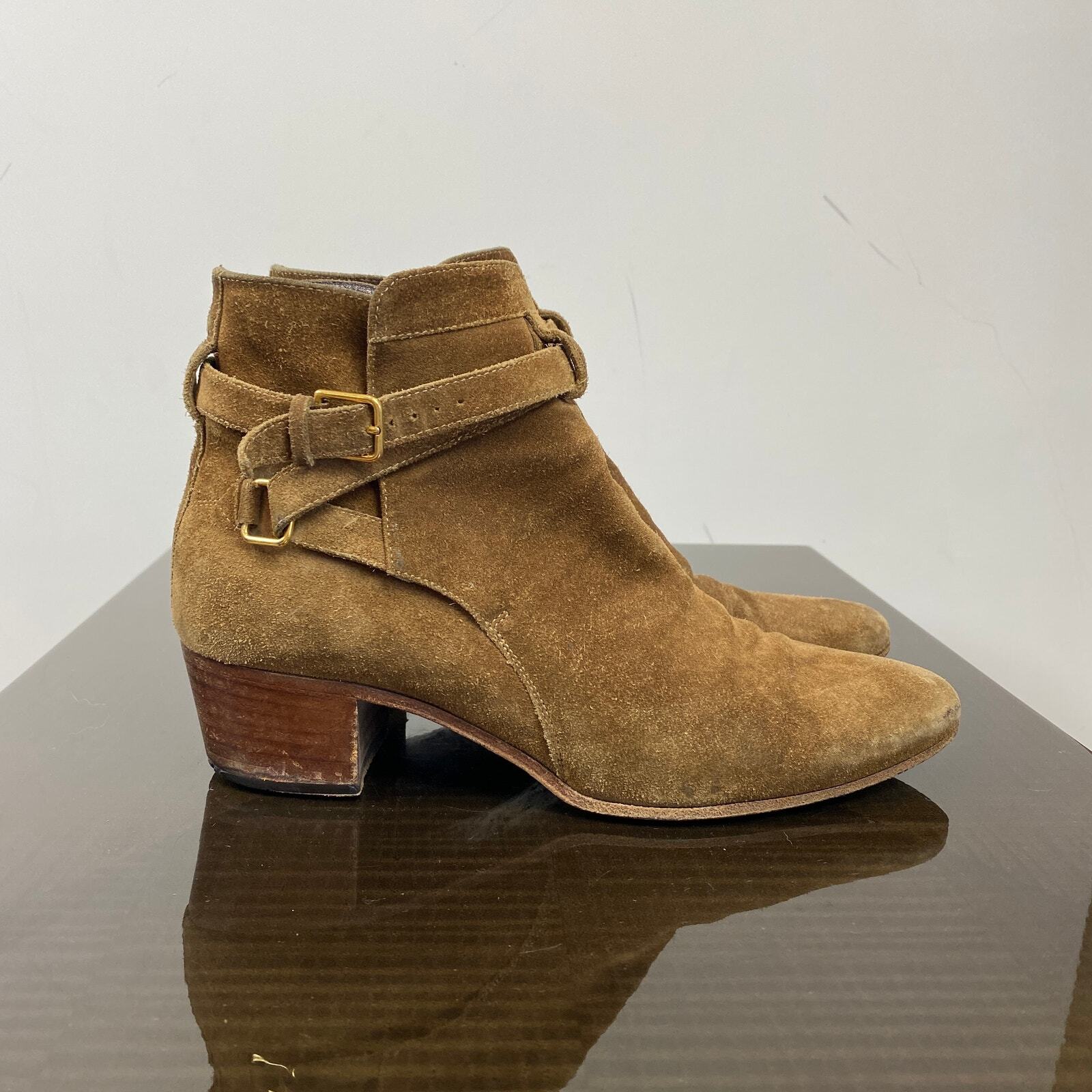 Stivaletti Saint Laurent Jodhpur in pelle scamosciata donna 38 US 7 7 5