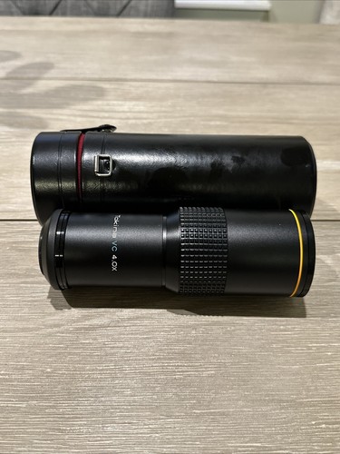 Tokina VC 4.0x Lens For Yashica/Minolta/Canon/Nikon With Cover Case