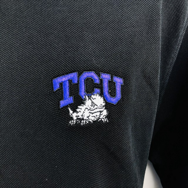 black tcu polo
