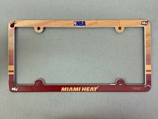 Miami Heat Basketball NBA Plastic Vibrant License Plate Frame Holder Car Decor