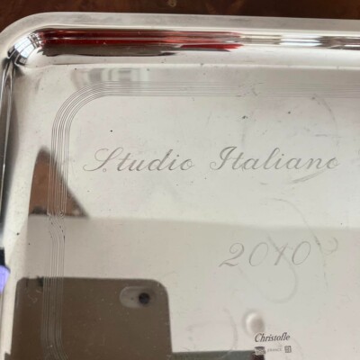 Christofle Silver Tray Rectangle studis italiane cup 2010 France