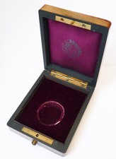 Boite écrin à bijou porte montre à gousset 19e siècle pocket watch box
