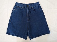 Vintage 80s Bermuda Mom Walking Shorts Denim Blue Jean Size 6 28x8 S2W Womens