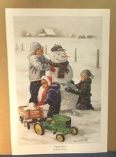 JOHN DEERE ART by CHARLES FREITAG - FRESH SNOW - SIGNED PRINT ONLY