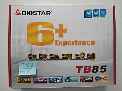 Biostar TB85 6 PCIE for Crypto w/ Intel Pentium Core i5-4670K and 16GB RAM Kit