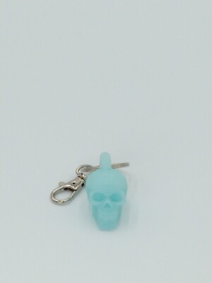 Skull Keychain Translucent Rainbow 3D PRINTED
