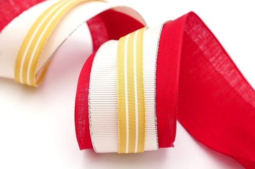 1.5" & 1/2" x 25YD+ 3/8" 20YD Classy Silver Lines & Stripes Ribbon - Picture 3 of 4